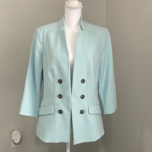 White House Black Market sky blue blazer